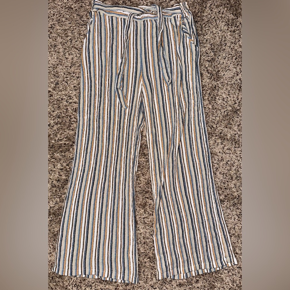 Lola P. Women's Pull-on Harem‎ Boho Casual Pants Size XL Striped